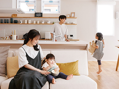 家族の時間が増える平屋
